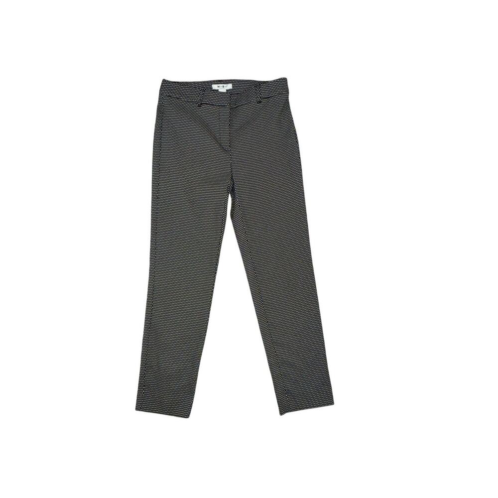 White House Black Market Slim Ankle Pants Geometric Preppy Business Trousers 2